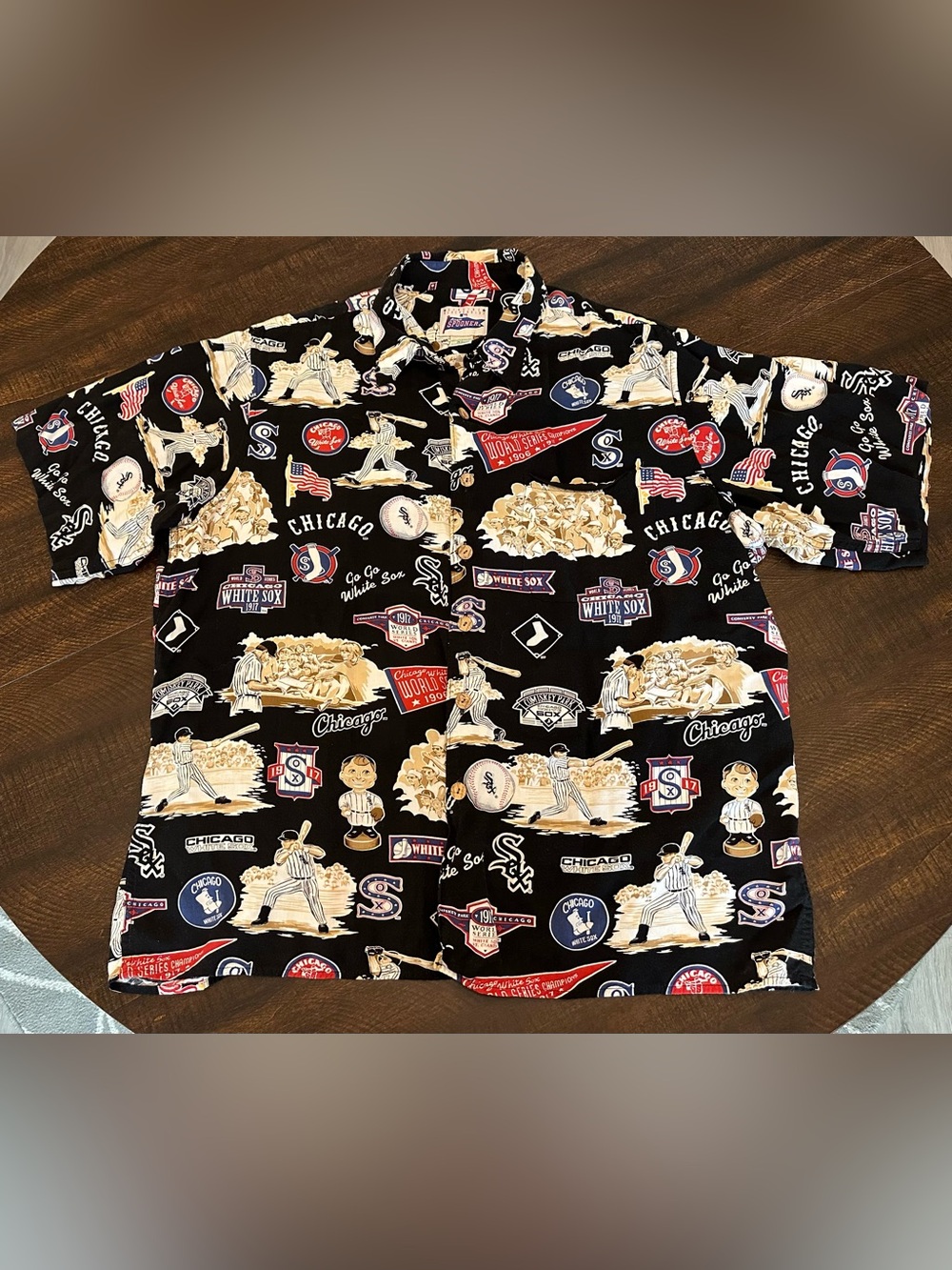 Chicago White Sox Men's XL Reyn Spooner Brand MLB Hawaiian Button Up Shirt Rayon